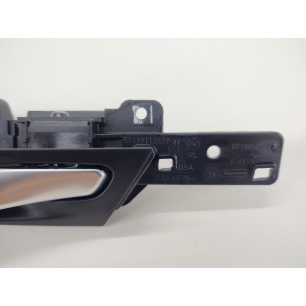 Maçaneta Interna Traseira Esquerda Bmw X6 2012 Traseira