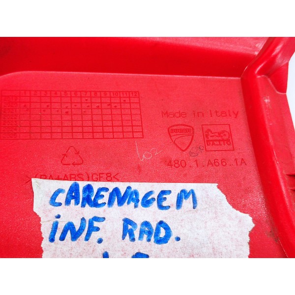 Carenagem Inferior Radiador E. Ducati Streetfighter V4s 2022 Vermelho