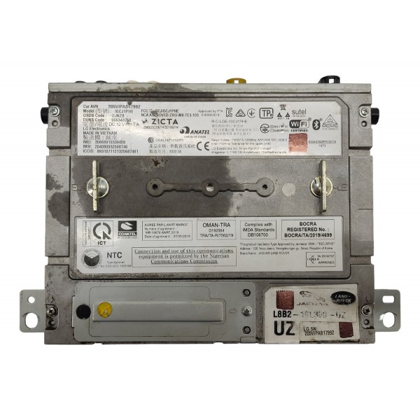 Central Modulo Radio Multimidia Range Rover Evoque 2022 Preto