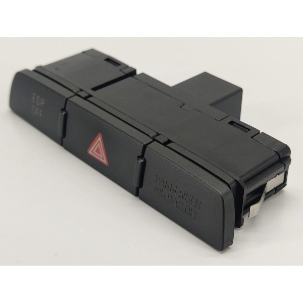 Botão Pisca Alerta Audi Q7 3.6 Vr6 2010 4l1927137 Preto