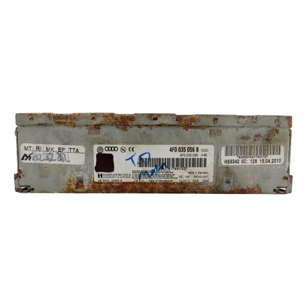 Modulo Radio Audi Q7 3.6 Vr6 2010 4f0035056 Preto