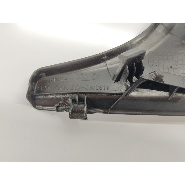 Acabamento Churrasqueira Esquerdo Chery Tiggo 2 1.5 2018 Preto Churrasqueira