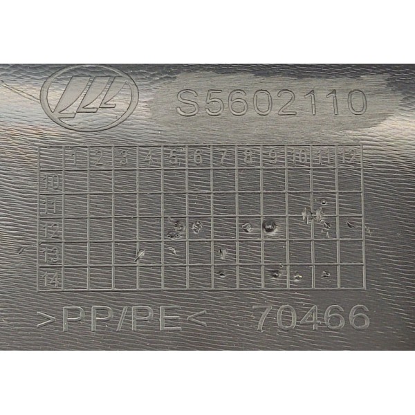 Acabamento Soleira Porta Malas Lifan X60 1.8 2015 Preto