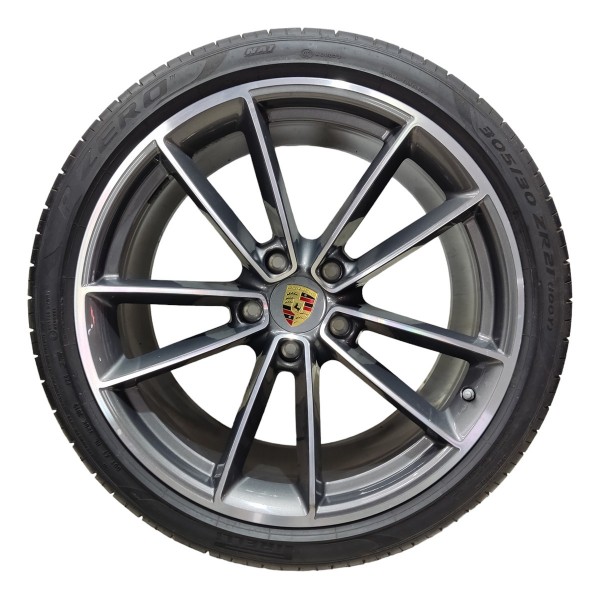 Jogo Roda R21 Porsche 911 Carrera S 2021 Cinza