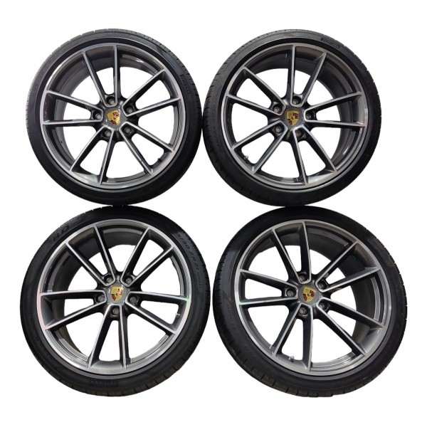 Jogo Roda R21 Porsche 911 Carrera S 2021 Cinza