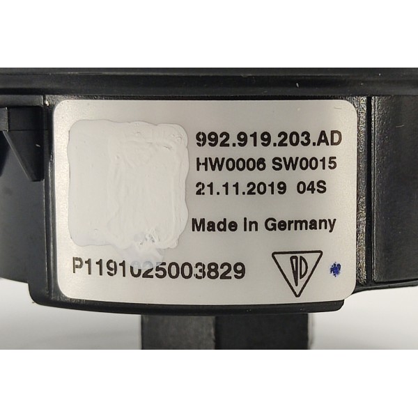 Relogio Superior Painel Porsche 911 Carrera S 2021 Preto