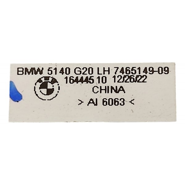 Pestana Vidro Porta D.e Bmw G20 320i 2024 746514909 Preto