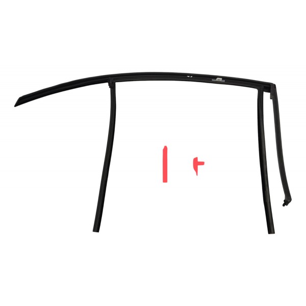 Friso Guarnição Superior Porta T.e Bmw G20 320i 2024 Preto