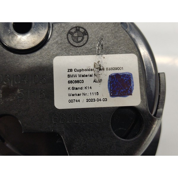 Porta Copos Console Bmw G20 320i 2024 6809803 Preto