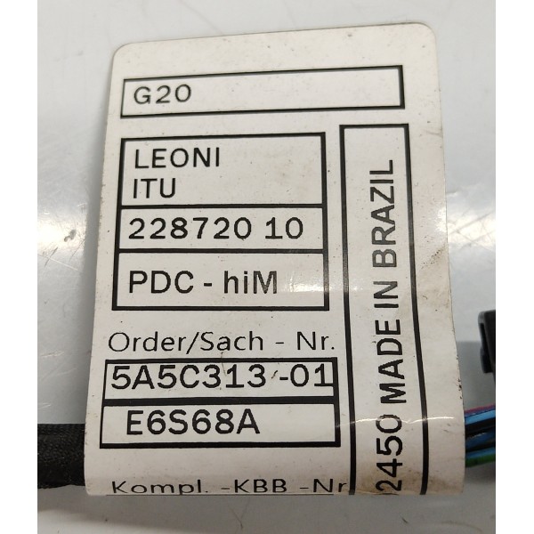 Chicote Sensor Estacionamento T. Bmw G20 Msport 320i 2024 Preto