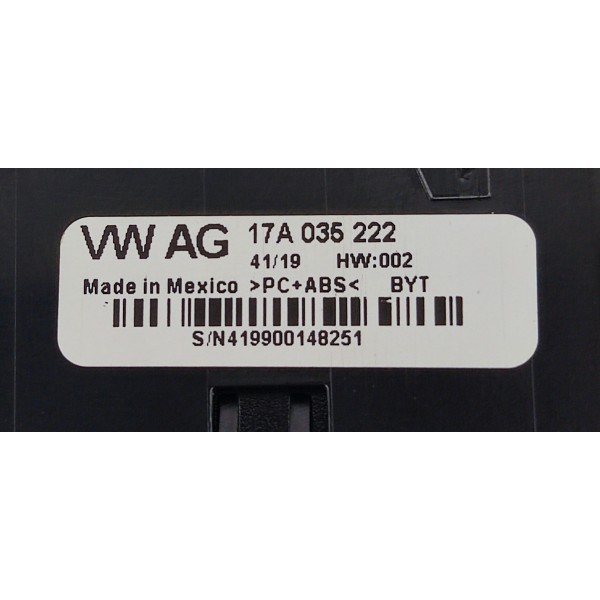 Entrada Usb Volkswagen Jetta Gli 230cv 2019 17a035222 Preto