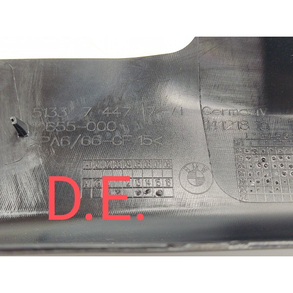 Moldura Interna Arco Vidro Porta D.e Bmw G20 320i 2024 Preto