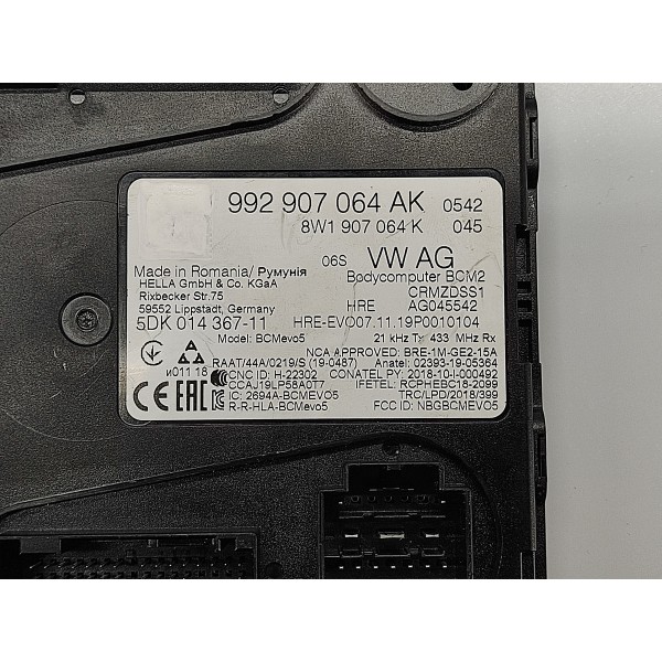 Modulo Controle Central Porsche 911 Carrera 2021 992907064ak