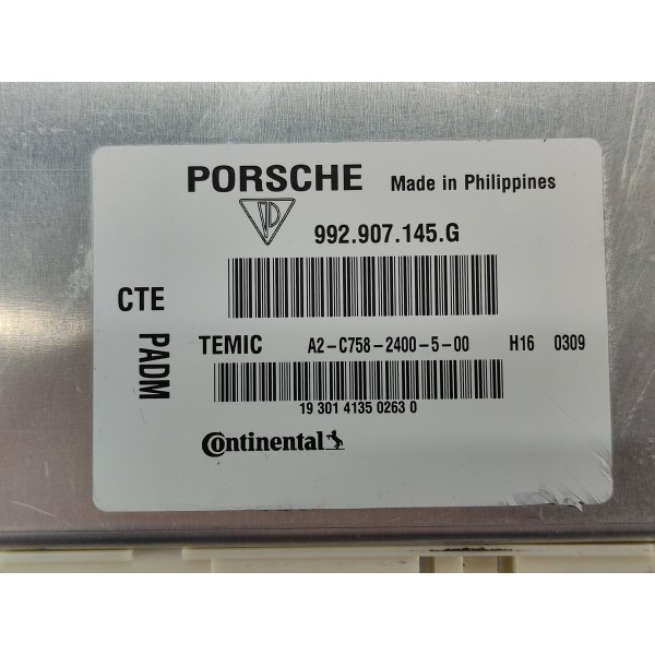 Modulo Controle Padm Porsche 911 Carrera 2021 992907145g