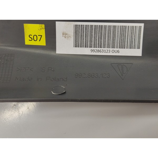 Acabamento Soleira Porsche 911 Carrera 2021 992863123 Preto