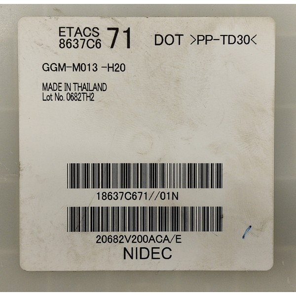 Modulo Etacs Caixa Fusível Pajero Sport 2022 2.4 Hpe