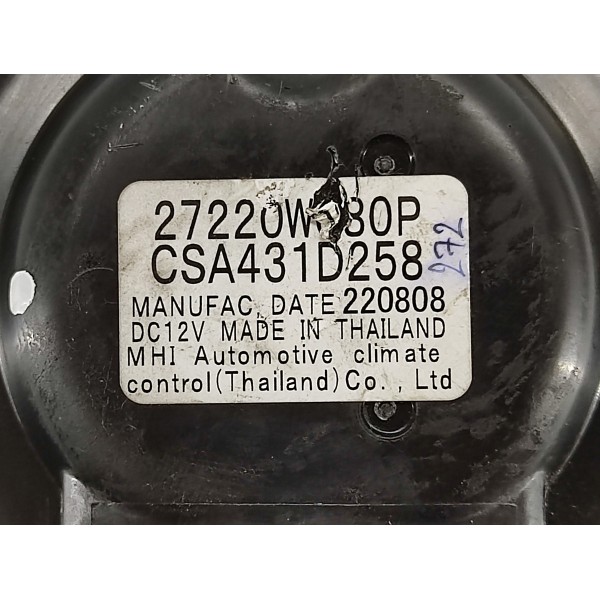 Ventoinha Ar Forçado Painel Pajero Sport 2022 2.4 Hpe