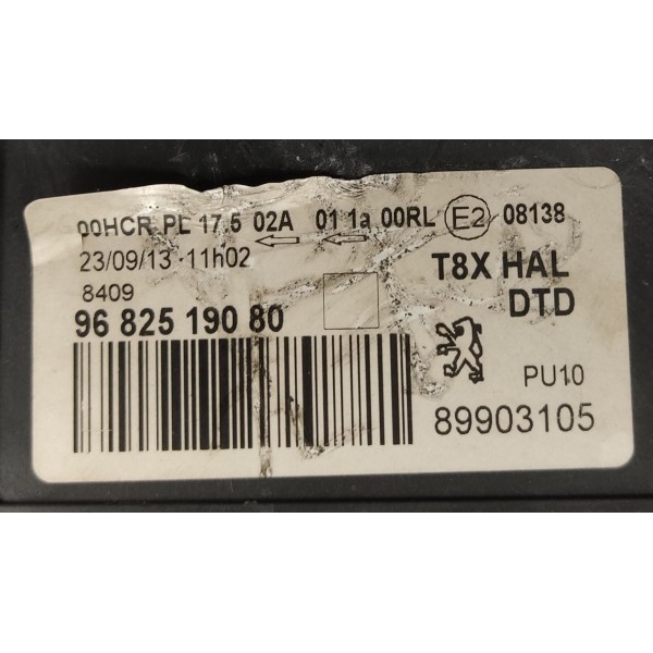 Farol Direito Peugeot 3008 1.6 2014 9682519080 Direito/passageiro