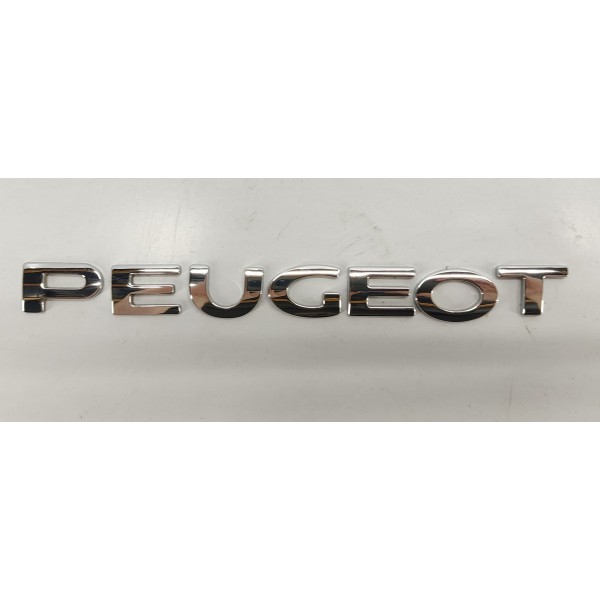 Emblema Letreiro Tampa Traseira Peugeot 3008 1.6 Thp 2014 Prateado