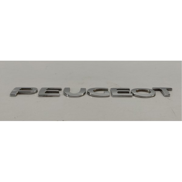 Emblema Letreiro Tampa Traseira Peugeot 3008 1.6 Thp 2014 Prateado