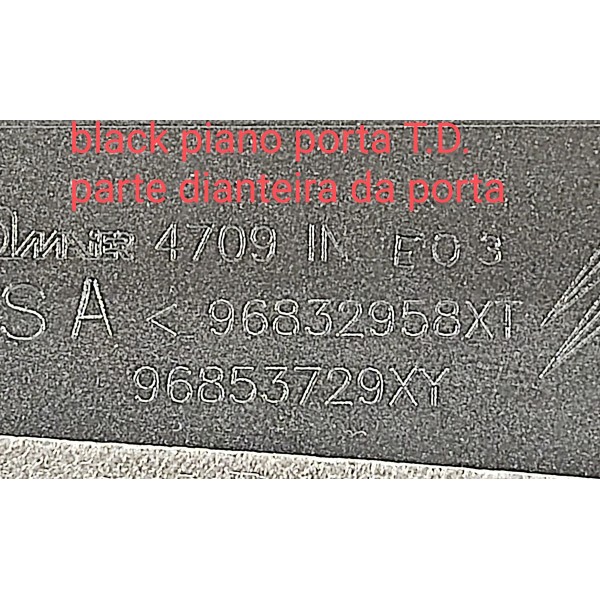 Black Piano Porta T.d Peugeot 3008 1.6 Thp 2014 96832958xt