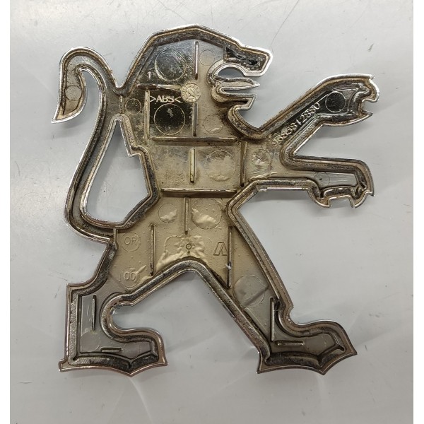 Emblema Tampa Traseira Peugeot 3008 1.6 Thp 2014 9685812880 Prateado