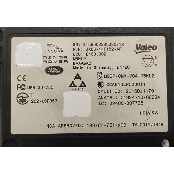 Modulo Ponto Cego T.e Velar 2.0 P300 2020 Jx6314f152af