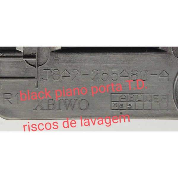 Acabamento Black Piano Porta T.d Velar 2.0 P300 2020 Preto