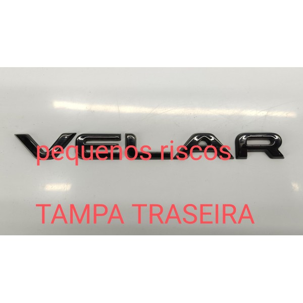 Emblema Letreiro Tampa Traseira Velar 2.0 P300 2020 Preto