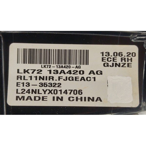 Lanterna Tampa T.d Discovery Sport 2021 Diesel Lk7213a420ag Direito/passageiro Vermelho