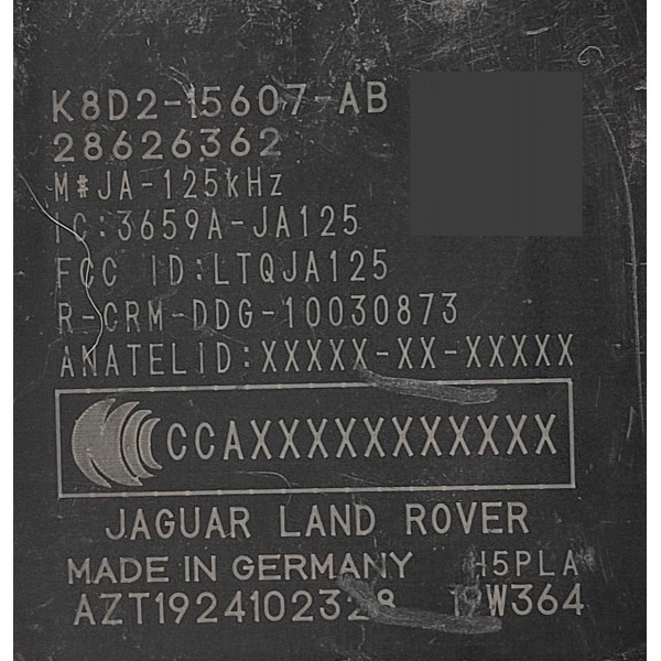 Modulo Keyless Discovery Sport 2021 Diesel K8d215607ab