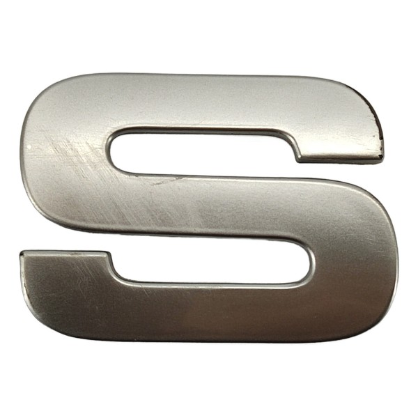 Letra S Emblema Tampa Traseira Discovery Sport 2021 Diesel Cinza