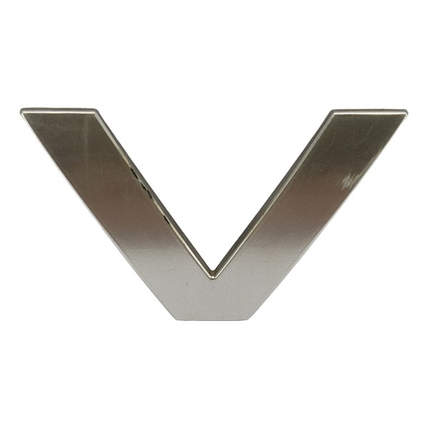 Letra V Emblema Tampa Traseira Discovery Sport 2021 Diesel Cinza