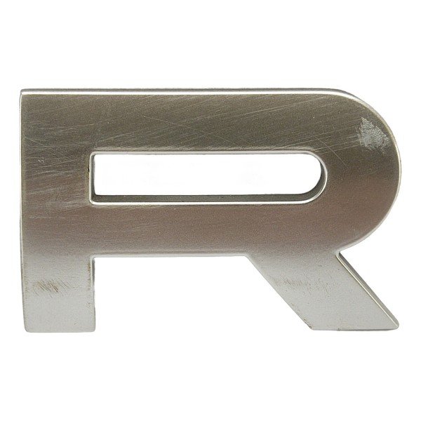 Letra R Emblema Tampa Traseira Discovery Sport 2021 Diesel Cinza