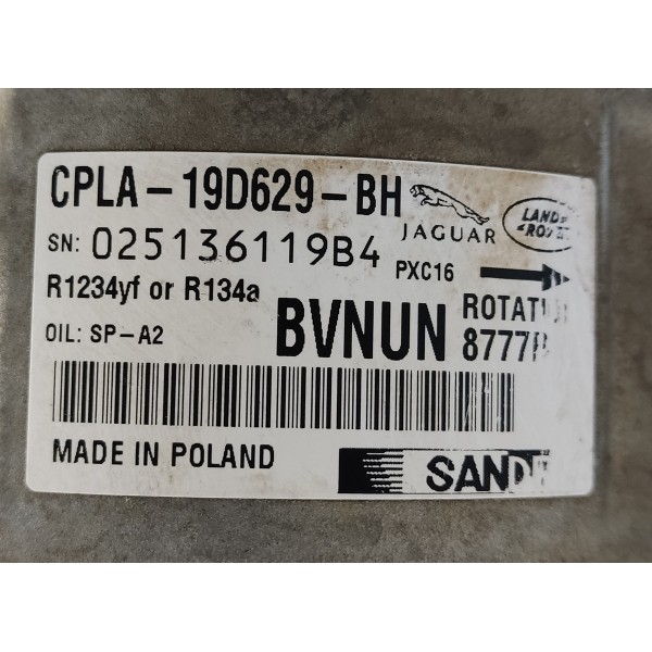 Compressor Ar Condicionado Discovery Sport 2021 Diesel