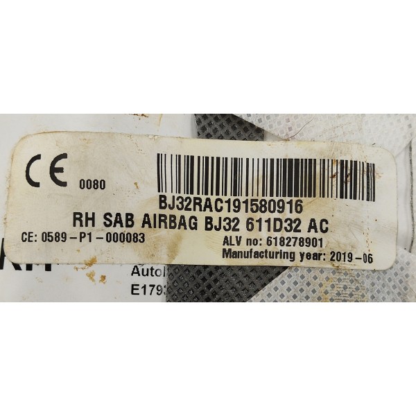 Bolsa Colisao Banco D.d Discovery Sport 2021 Diesel Preto