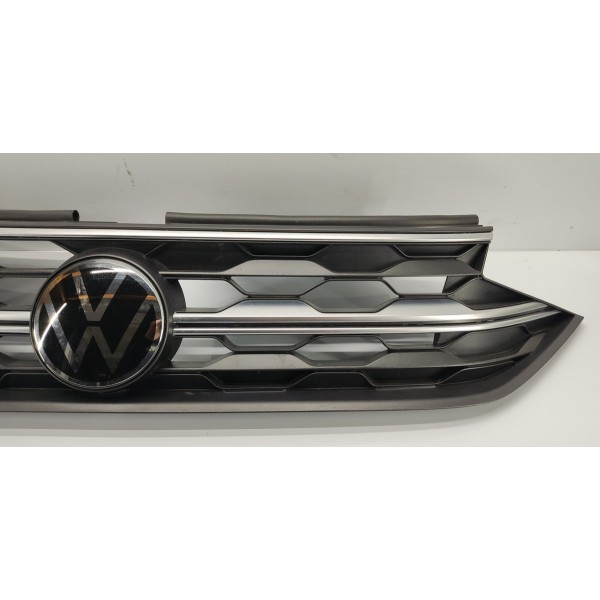 Grade Frontal Parachoque Nivus Highline 2022 Preto Preto