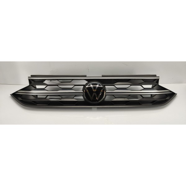 Grade Frontal Parachoque Nivus Highline 2022 Preto Preto