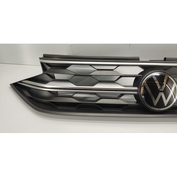 Grade Frontal Parachoque Nivus Highline 2022 Preto Preto