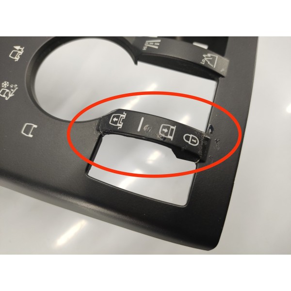 Moldura Console Cambio Traçao Range Rover Sport 2009 Detalhe Preto