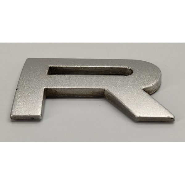 Emblema Letra R Capo Range Rover Sport 2009 Prateado
