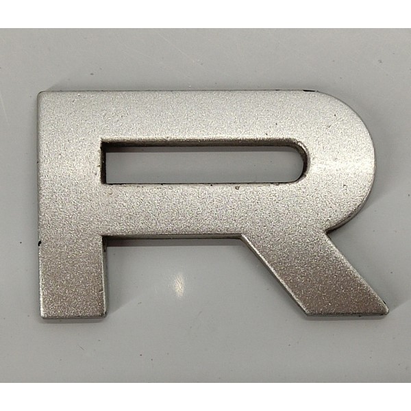 Emblema Letra R Capo Range Rover Sport 2009 Prateado