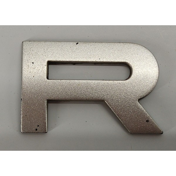 Emblema Letra R Capo Range Rover Sport 2009 02 Prateado