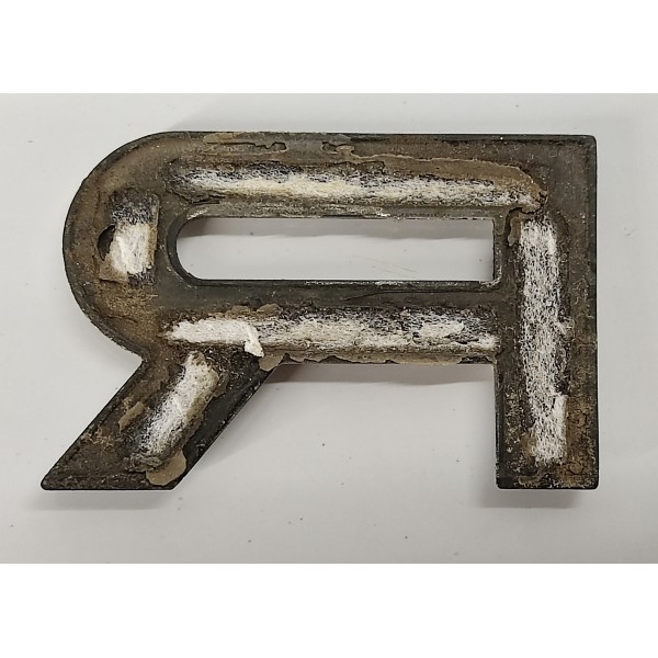 Emblema Letra R Capo Range Rover Sport 2009 02 Prateado