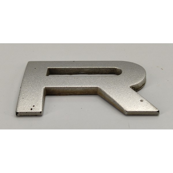 Emblema Letra R Capo Range Rover Sport 2009 02 Prateado