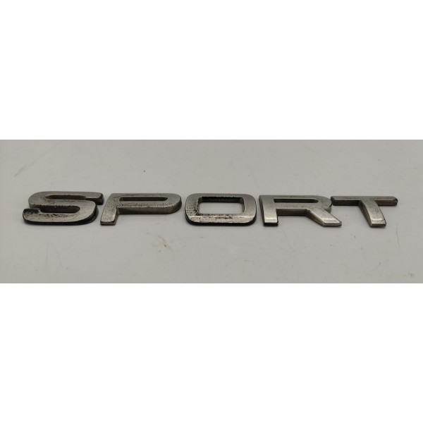Emblema Sport Tampa Traseira Range Rover Sport 2009 Prateado