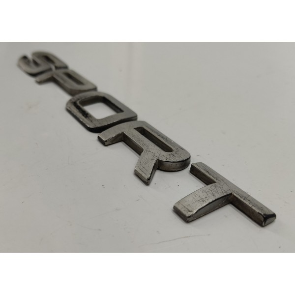 Emblema Sport Tampa Traseira Range Rover Sport 2009 Prateado