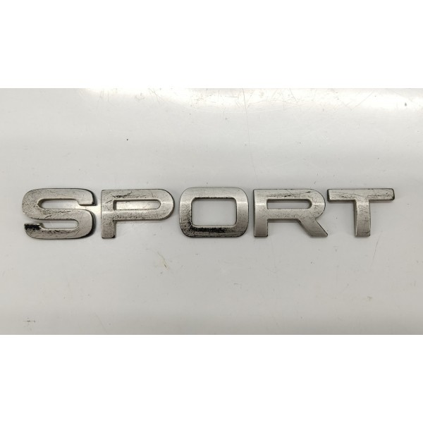 Emblema Sport Tampa Traseira Range Rover Sport 2009 Prateado