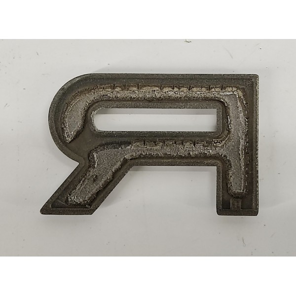 Emblema Letra R Tampa Traseira Range Rover Sport 2009 01 Prateado