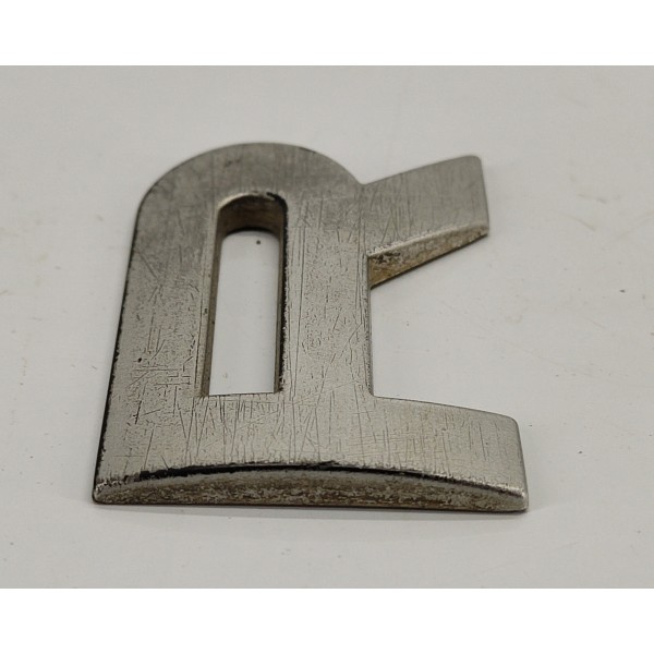 Emblema Letra R Tampa Traseira Range Rover Sport 2009 01 Prateado